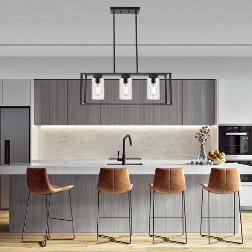 Wayfair Square / Rectangle Kitchen Island Lighting You'll Love in 2024